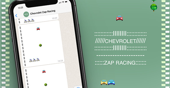Chevrolet lança jogo de corrida no Whatsapp para alertar sobre os